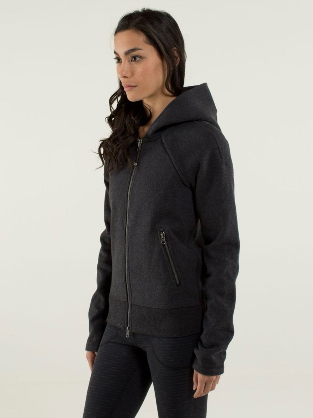 Lululemon Happy Yin Year Dark Charcoal Full-Zip Hooded Jacket